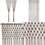 Rideau en macram taupe 140x240 cm coton - rideau macram - rideau dcoration intrieure - rideau fentre ...