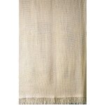 Rideau de porte �cru 140 x 225 cm ? tiss� en 65 % coton ? maillage extra fin pour lumi�re ? lavable en ...
