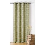 Linder - rideau motif dune chablis - 140x240cm - vert olive