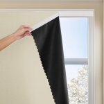 Rideaux occultants autocollants 0. 9x1. 5m ? 100% occultant ? pour petites fen�tres chambre et cuisine ...