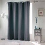 Cdaffaires - rideaux occultant double face a oeillets 135 x 240 cm uni ardoise Cdaffaires - rideaux occultant double face a oeillets 135 x 240 cm uni ardoise