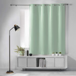 Rideau occultant � ?illets 140 x 180 cm ? uni sauge ? petite hauteur ?