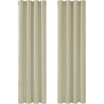 Rideaux occultants isolant thermique, rideaux pour salon et chambre, design moderne  oeillets, 132x160 ...