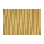 Linder - rideau obscurcissant et isolant en velours c�tel� jaune 140x260 cm