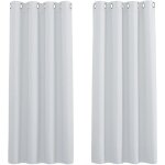 Rideaux occultants thermiques - lot de 2 rideau panneaux  oeillets / insonorisation coulissant isolation ...