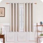 Rideau occultant thermique isolant 140x160 cm rideaux de petite fenêtre courts beige intérieurs pour ... Rideau occultant thermique isolant 140x160 cm rideaux de petite fenêtre courts beige intérieurs pour ...
