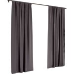 Rideaux occultants twilight 241 x 132 cm (lot de 2) anthracite