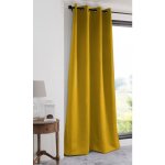 Rideau occultant uni 210gr / m2 jaune moutarde 140x280 cm