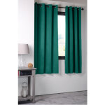 Rideau occultant uni 210gr / m2 vert emeraude 135x180 cm Rideau occultant uni 210gr / m2 vert emeraude 135x180 cm