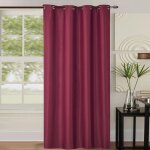 Rideau occultant uni color bordeaux 140x260 cm