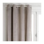 Rideau occultant velours 'dolce' 140x260cm gris Rideau occultant velours 'dolce' 140x260cm gris