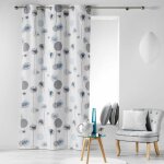 Rideau � oeillets 140 x 240 cm tina bleu