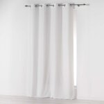 Rideau a oeillets microfibre absolu blanc 140 x 280 cm