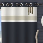 Soleil d ocre - rideau à oeillets en coton 135x250 cm esprit marin, par soleil d'ocre Soleil d ocre - rideau à oeillets en coton 135x250 cm esprit marin, par soleil d'ocre