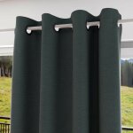 Rideau � oeillets isolant et 100% occultant 135x300 cm eclipse kaki, par soleil d'ocre