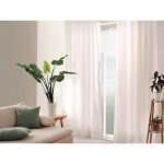 Homemaison - rideau � oeillets 135 x 240 cm lola 100% coton coloris blanc