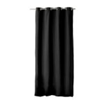Homemaison - rideau � oeillets 135 x 240 cm lola 100% coton coloris noir