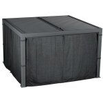 Hesperide - rideaux pour pergola bioclimatique maja 1 set de 4 rideaux pour tonnelle 3, 6x3, 6m - hespride ...