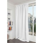 Homemaison - rideau phonique occultant et thermique 'moondream' galon fronceur blanc 140x300 cm Homemaison - rideau phonique occultant et thermique 'moondream' galon fronceur blanc 140x300 cm