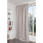 Rideau phonique occultant et thermique moondream galon fronceur gris galet 140x260 cm Rideau phonique occultant et thermique moondream galon fronceur gris galet 140x260 cm