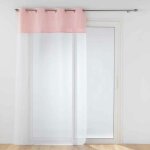 Rideau voilage phosphorescent 'moonlight' 140x280cm rose