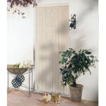Jardideco - rideau de porte chenille florence beige - 120 x 220 cm - morel