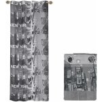 Emmevi mv s. p. a. - rideau de porte et fentre moderne filtrant 1 panneau 140x290 cm acier oeillets ...