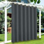 Rideau de porte occultant et imperm�able pour ext�rieur, jardin, terrasse, tonnelle avec ?illets pour ...