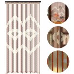 Rideau de porte en perles de bois 27 brins, rideau de perles en bois, rideau de porte, rideau de perles ...