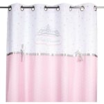 Rideau princesse ruban 140x260cm rose