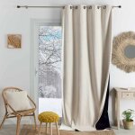 Homemaison - rideau thermique phonique et semi occultant konfor blanc cass� 140x180 cm