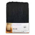 Rideau de sparation dcoratif d'intrieur 140 x 290 cm avec fils ombrs noir