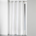 Rideau a oeillets 140 x 240 cm shantung uni shana blanc