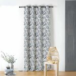 Rideau tamisant vintage floral bleu outremer 140x240 cm Rideau tamisant vintage floral bleu outremer 140x240 cm