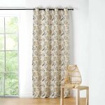 Homemaison - rideau tamisant vintage floral jaune safran 140x240 cm Homemaison - rideau tamisant vintage floral jaune safran 140x240 cm