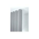 Homemaison - rideau tendance motif contemporain noir et blanc - 135x260cm - blanc