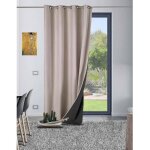 Homemaison - rideau anti - froid doubl� polaire naturel 140x260 cm
