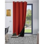 Rideau thermique aspect velours  galena  - 140x260cm - rouge Rideau thermique aspect velours  galena  - 140x260cm - rouge