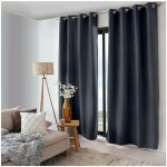 Homemaison - rideau thermique nordica 135x240cm - 135x240cm - gris anthracite