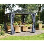 La maison du jardin - set de 4 rideaux pour tonnelles - palram - 703319