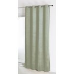 Homemaison - rideau uni en su�dine - effet daim et velours vert tilleul 140x260 cm