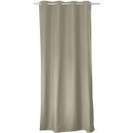 Rideau uni  oeillets taupe 140x240 cm