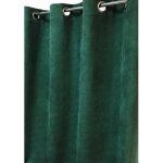 Linder - rideau vert sapin aspect velours - 145x260cm - vert sapin