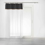 Rideau voilage � anneaux 'leana' 140x240cm noir