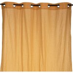 Rideau berlingot jaune moutarde 140x250cm atmosphera crateur d'intrieur