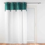 Rideau voilage  ?illets  evie  140x240cm bleu