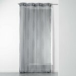 Paris prix - rideau voilage � ?illets 'grigri' 140x240cm anthracite