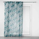 Rideau voilage � ?illets  isibelle  140x240cm bleu