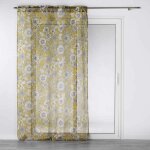 Rideau voilage � ?illets 'milady' 140x280cm jaune
