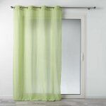 Rideau voilage � ?illets 'mitsy' 140x240cm vert